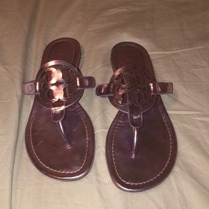 Metallic pink Tory Burch Miller’s